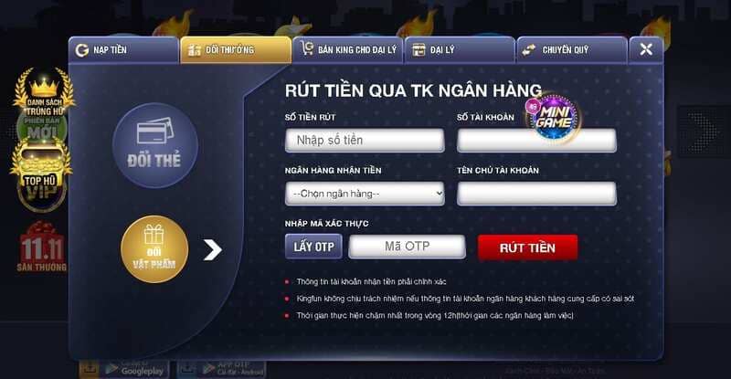 Rút tiền M365 Win được thực hiện đơn giản